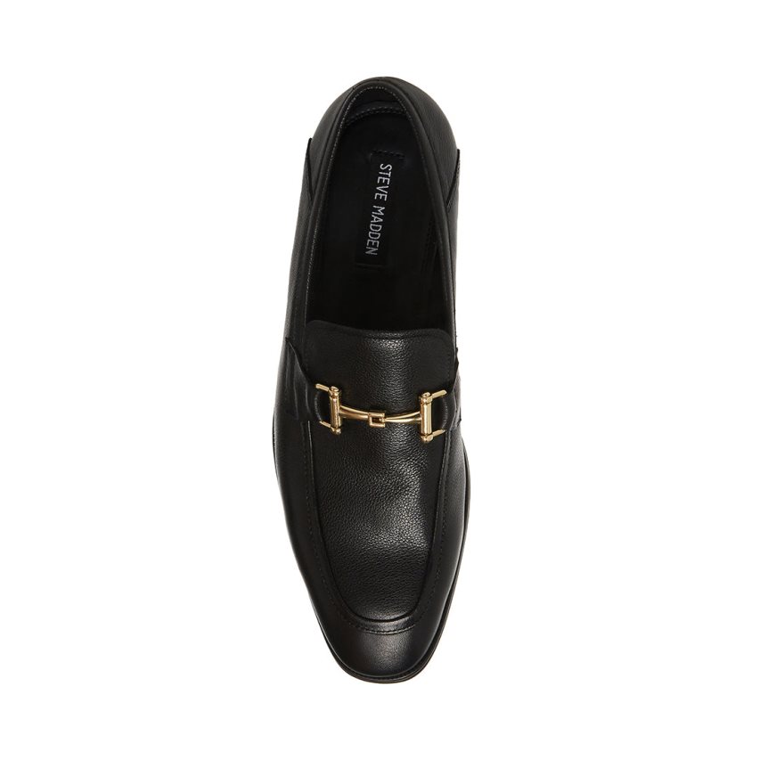 Loafers Steve Madden Archee Cuero Hombre Negras | ES KA9023